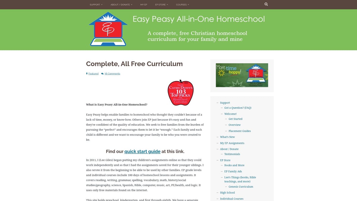 9 Essential Free Homeschool Lesson Plans for 2025 Success - Easy Peasy All-in-One Homeschool