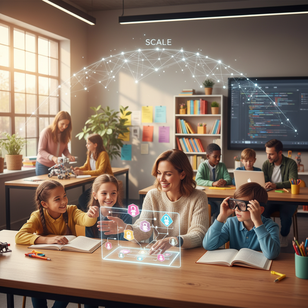 AI-generated illustration for: Scale Personalized Instruction with LearnSpark for Teachers
