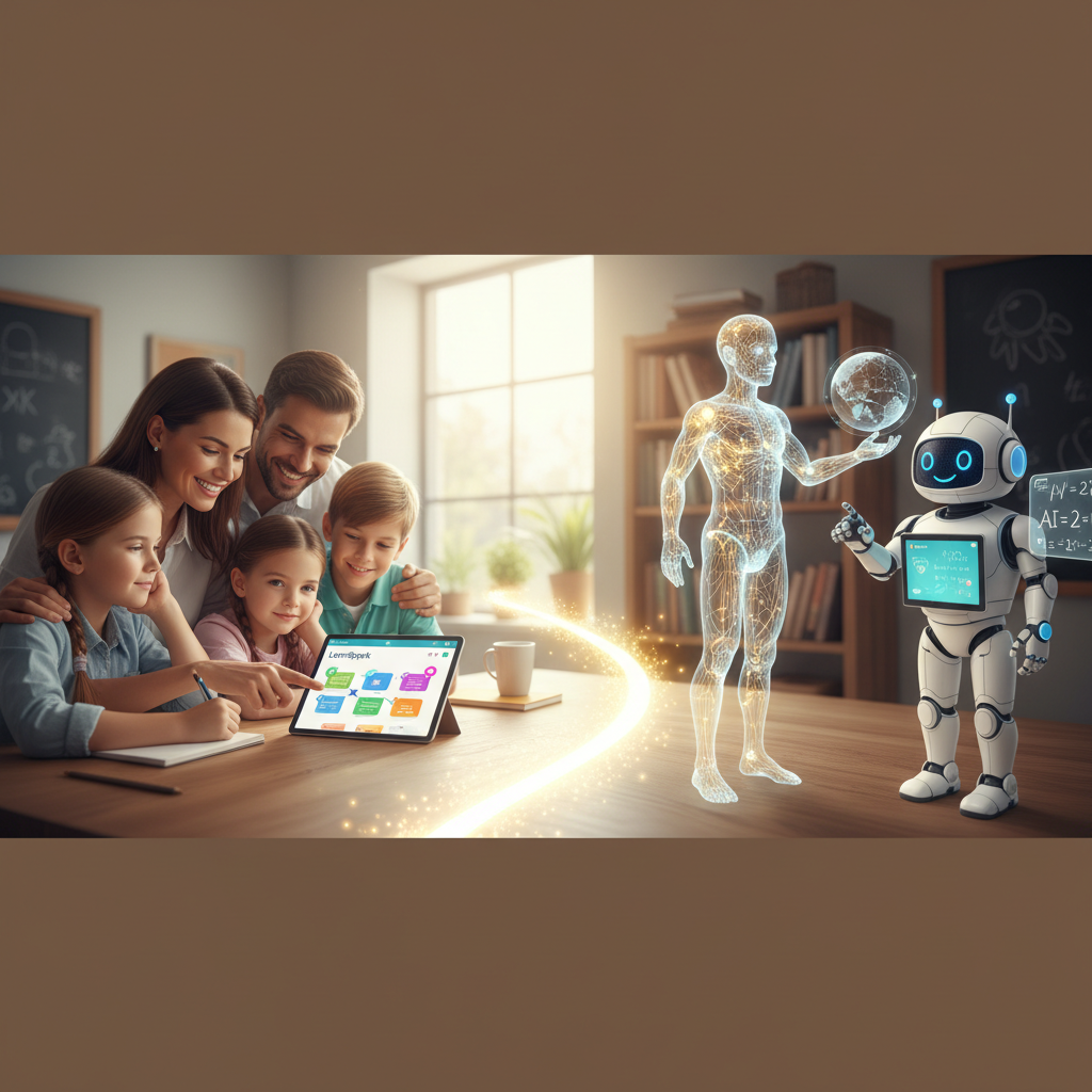 AI-generated illustration for: LearnSpark vs AI Tutors: Choosing the Right Path for Your Family