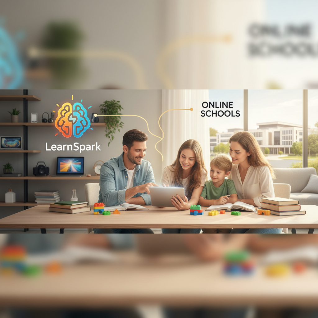 AI-generated illustration for: LearnSpark vs Online Schools: Choosing the Best Modern Path