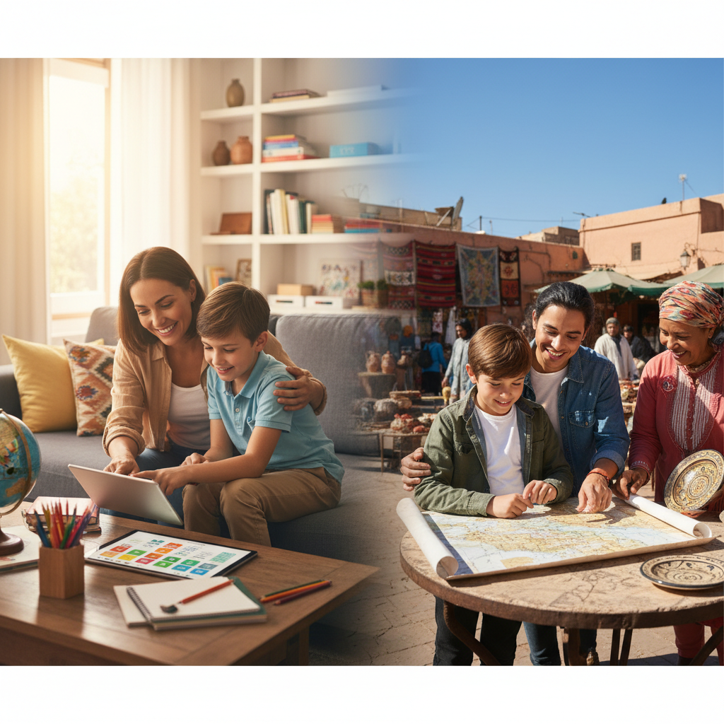 AI-generated illustration for: The Ultimate Online Planner for Homeschool & Worldschooling Families